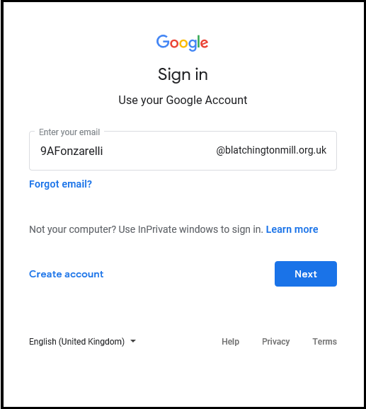 Google sign in4