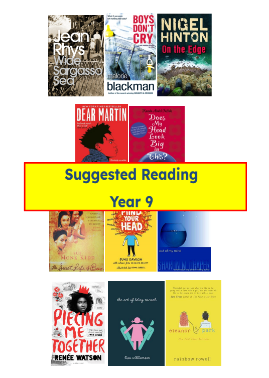 Year 9 Reading LIst Icon